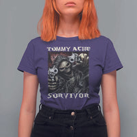 Skeleton Meme T Shirt For Women Tummy Ache Survivor Funny Cool Edgy Hard Cringe TS02