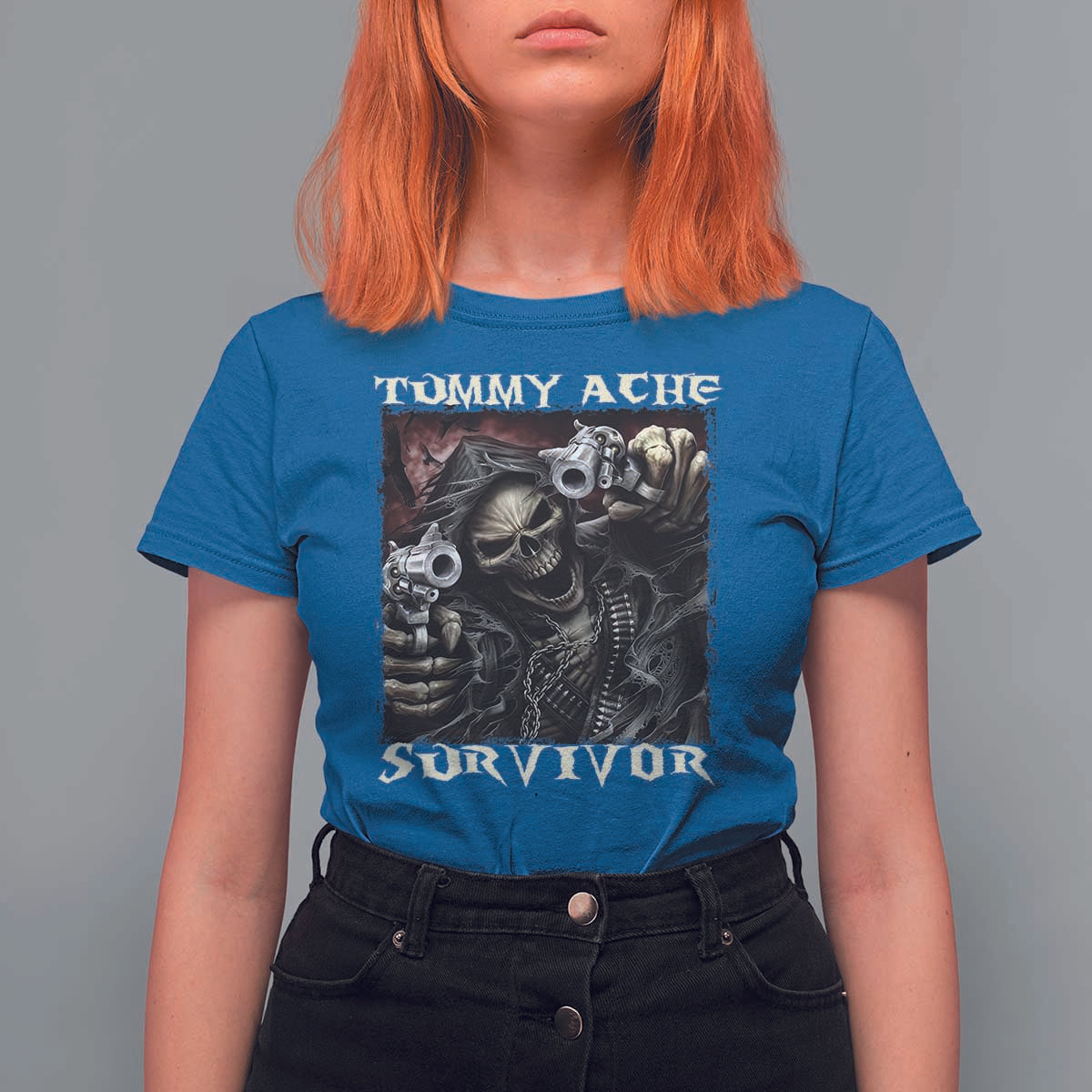 Skeleton Meme T Shirt For Women Tummy Ache Survivor Funny Cool Edgy Hard Cringe TS02