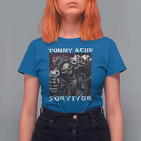 Skeleton Meme T Shirt For Women Tummy Ache Survivor Funny Cool Edgy Hard Cringe TS02