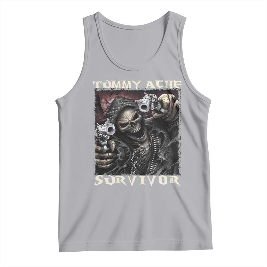 Skeleton Meme Tank Top Tummy Ache Survivor Funny Cool Edgy Hard Cringe TS02