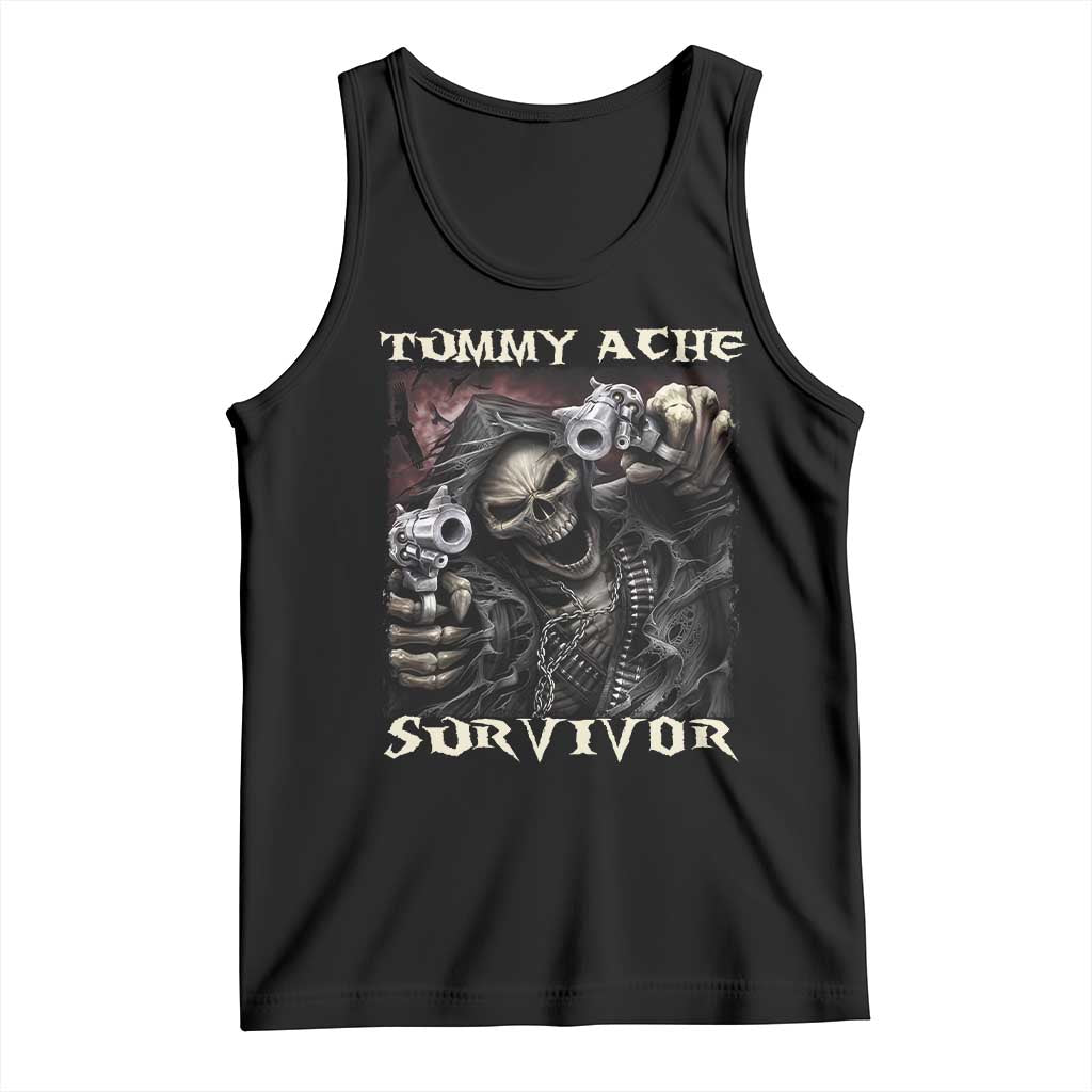 Skeleton Meme Tank Top Tummy Ache Survivor Funny Cool Edgy Hard Cringe TS02
