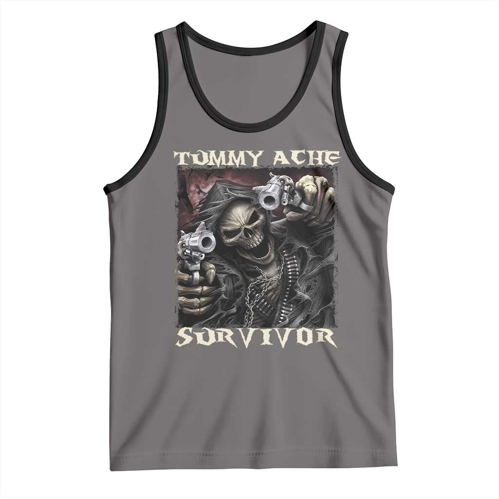 Skeleton Meme Tank Top Tummy Ache Survivor Funny Cool Edgy Hard Cringe TS02