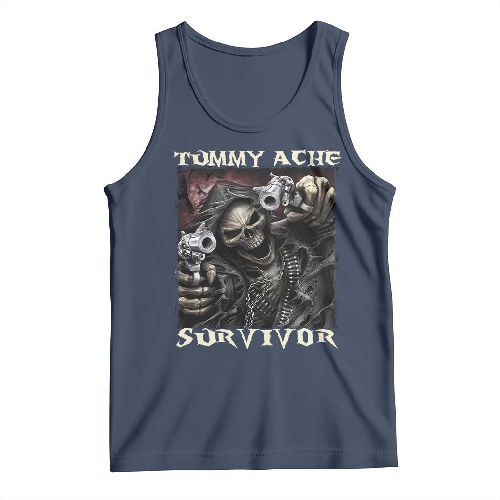 Skeleton Meme Tank Top Tummy Ache Survivor Funny Cool Edgy Hard Cringe TS02