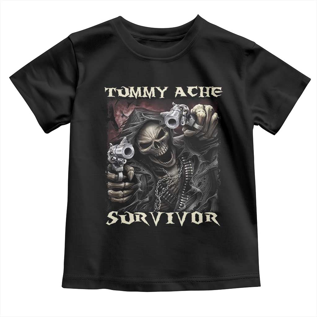 Skeleton Meme Toddler T Shirt Tummy Ache Survivor Funny Cool Edgy Hard Cringe TS02