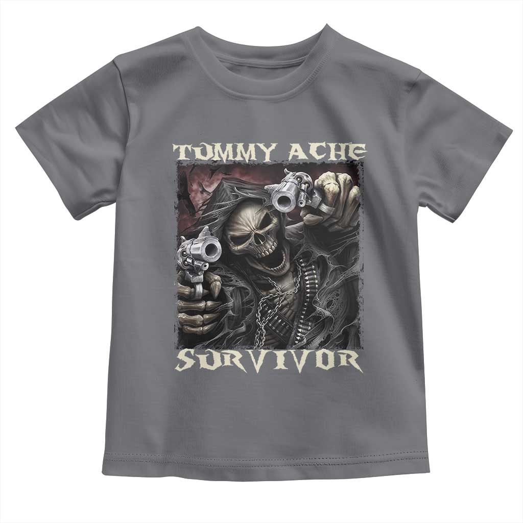 Skeleton Meme Toddler T Shirt Tummy Ache Survivor Funny Cool Edgy Hard Cringe TS02