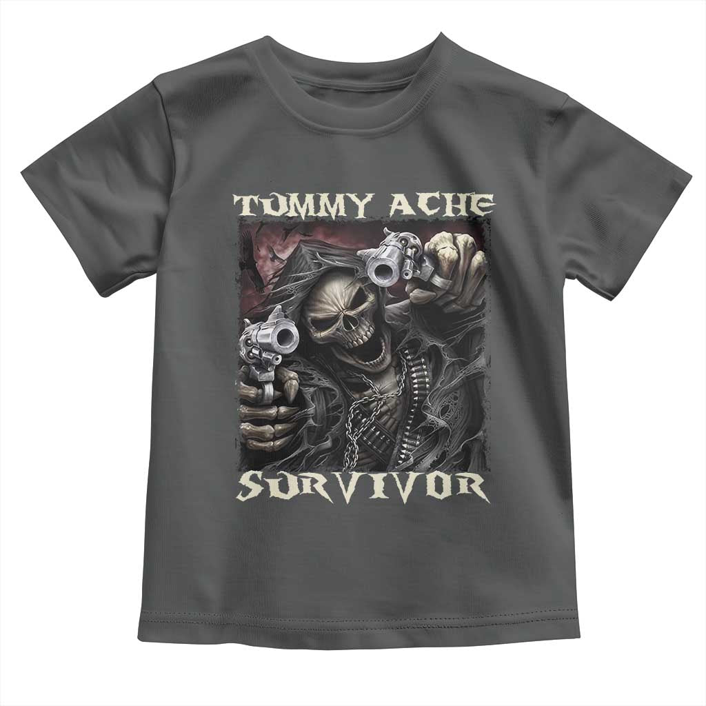 Skeleton Meme Toddler T Shirt Tummy Ache Survivor Funny Cool Edgy Hard Cringe TS02
