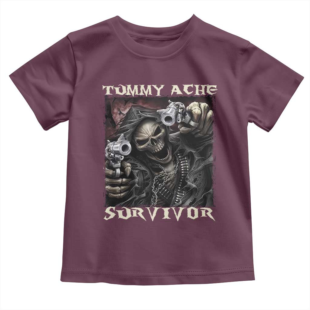 Skeleton Meme Toddler T Shirt Tummy Ache Survivor Funny Cool Edgy Hard Cringe TS02