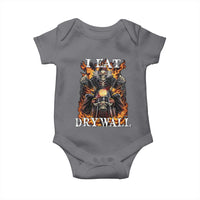 Funny Cringe Hard Skeleton Meme Baby Onesie I Eat Drywall