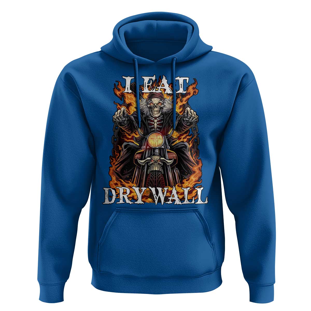 Funny Cringe Hard Skeleton Meme Hoodie I Eat Drywall