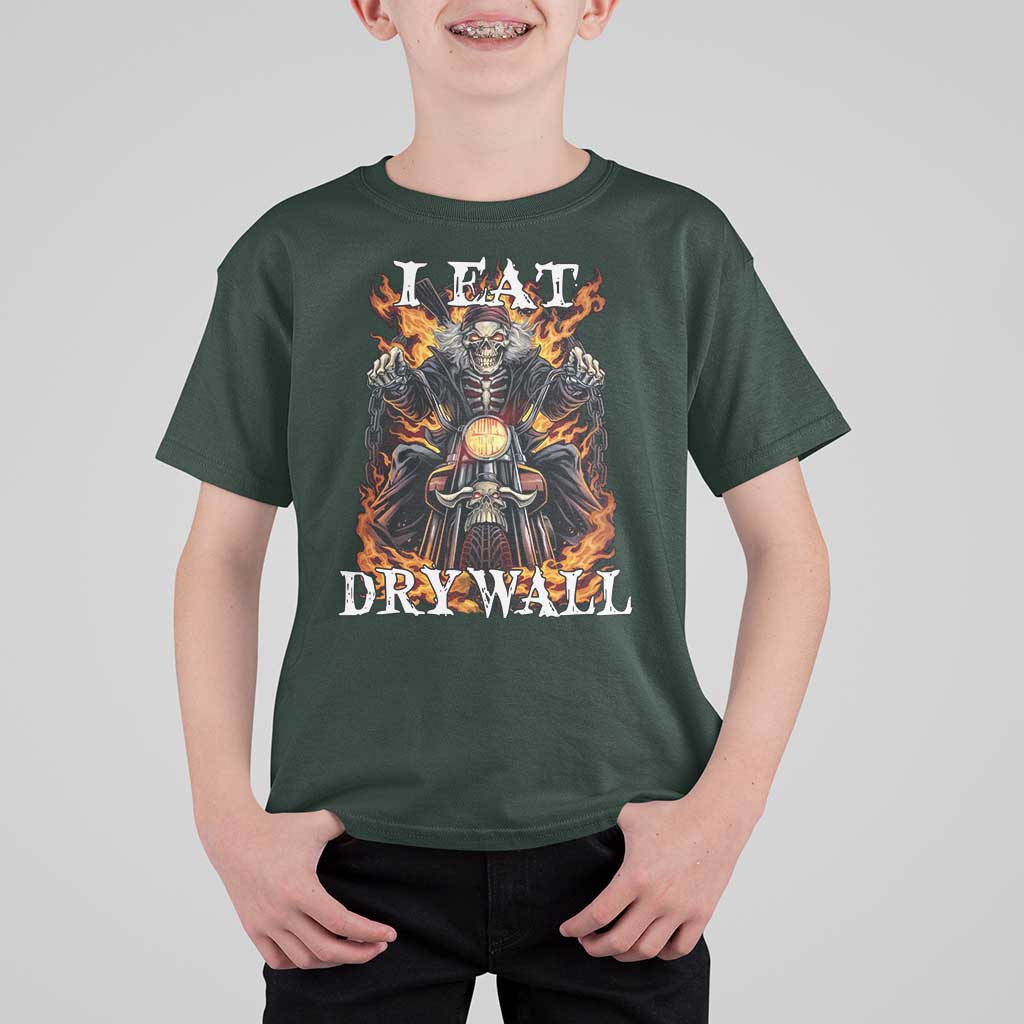 Funny Cringe Hard Skeleton Meme T Shirt For Kid I Eat Drywall - Wonder Print Shop