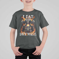Funny Cringe Hard Skeleton Meme T Shirt For Kid I Eat Drywall - Wonder Print Shop