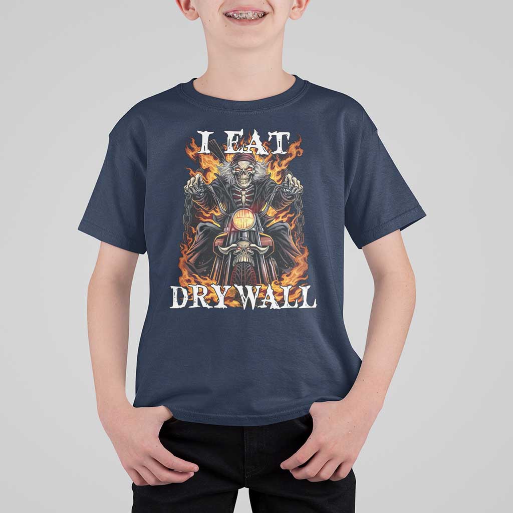 Funny Cringe Hard Skeleton Meme T Shirt For Kid I Eat Drywall - Wonder Print Shop