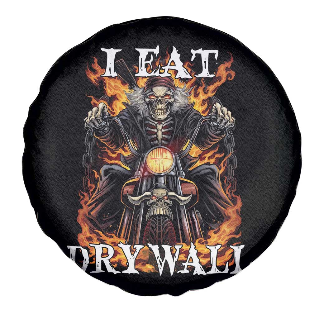 Funny Cringe Hard Skeleton Meme Spare Tire Cover I Eat Drywall