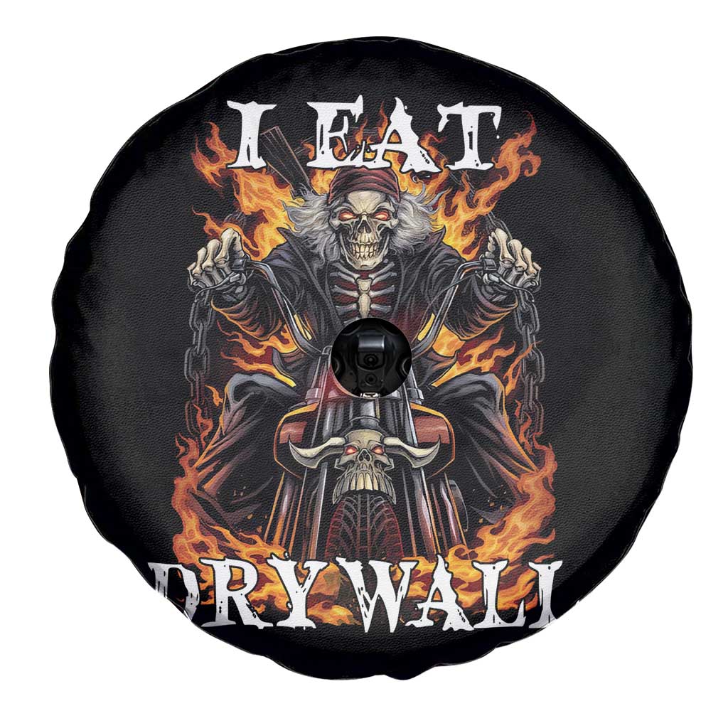 Funny Cringe Hard Skeleton Meme Spare Tire Cover I Eat Drywall