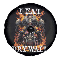 Funny Cringe Hard Skeleton Meme Spare Tire Cover I Eat Drywall
