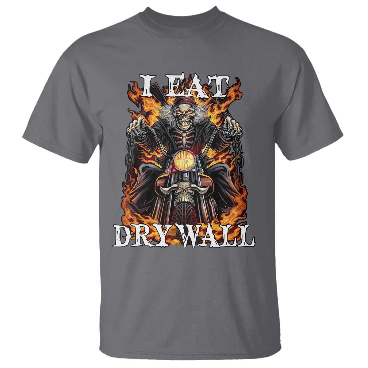 Funny Cringe Hard Skeleton Meme T Shirt I Eat Drywall - Wonder Print Shop