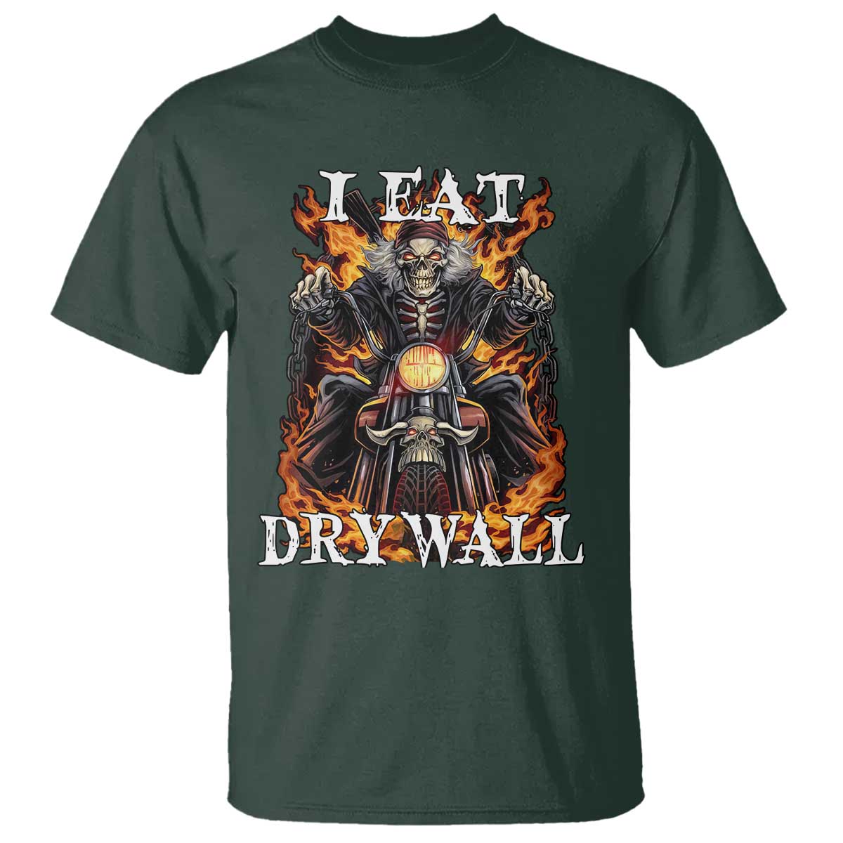 Funny Cringe Hard Skeleton Meme T Shirt I Eat Drywall - Wonder Print Shop