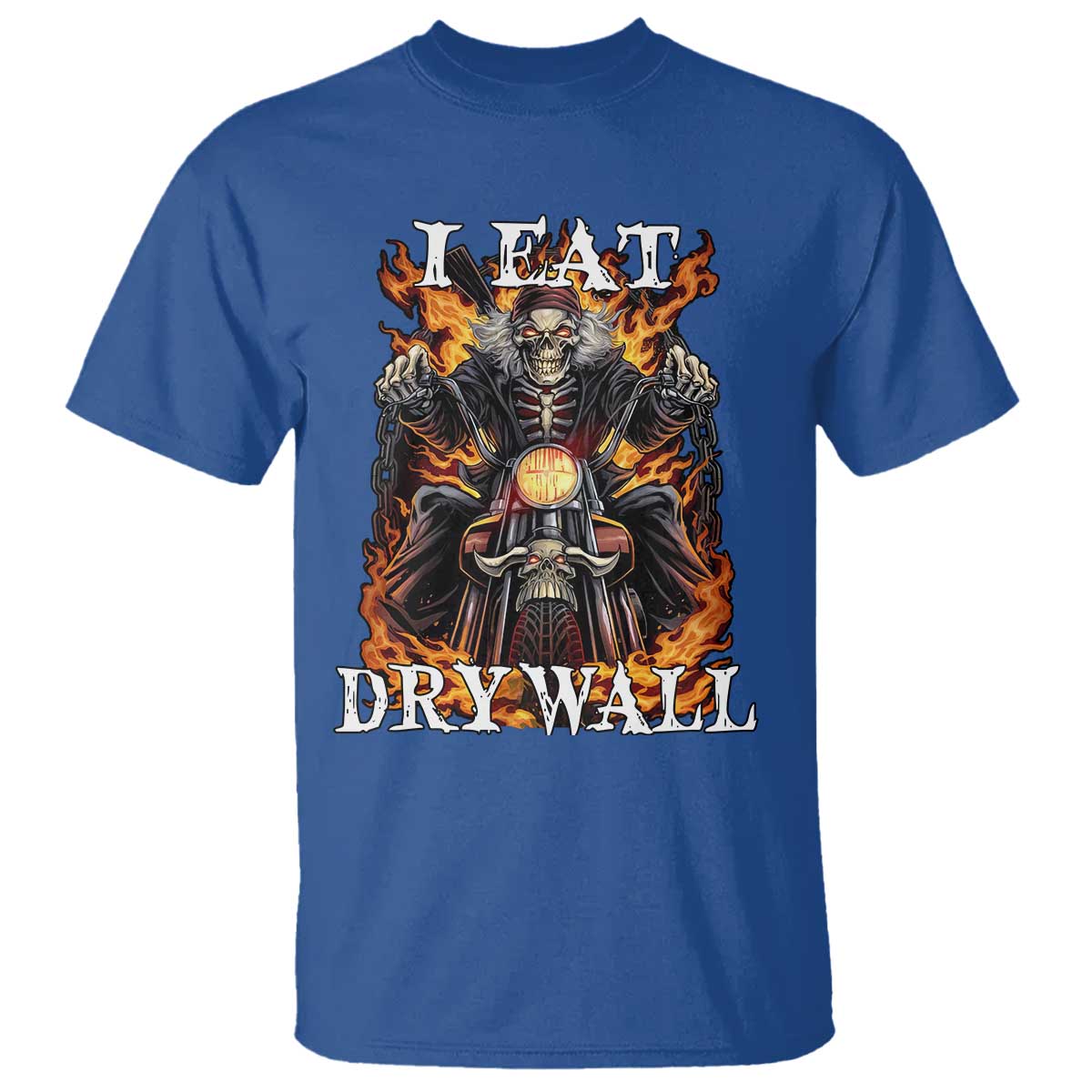 Funny Cringe Hard Skeleton Meme T Shirt I Eat Drywall - Wonder Print Shop