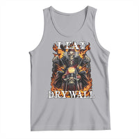 Funny Cringe Hard Skeleton Meme Tank Top I Eat Drywall
