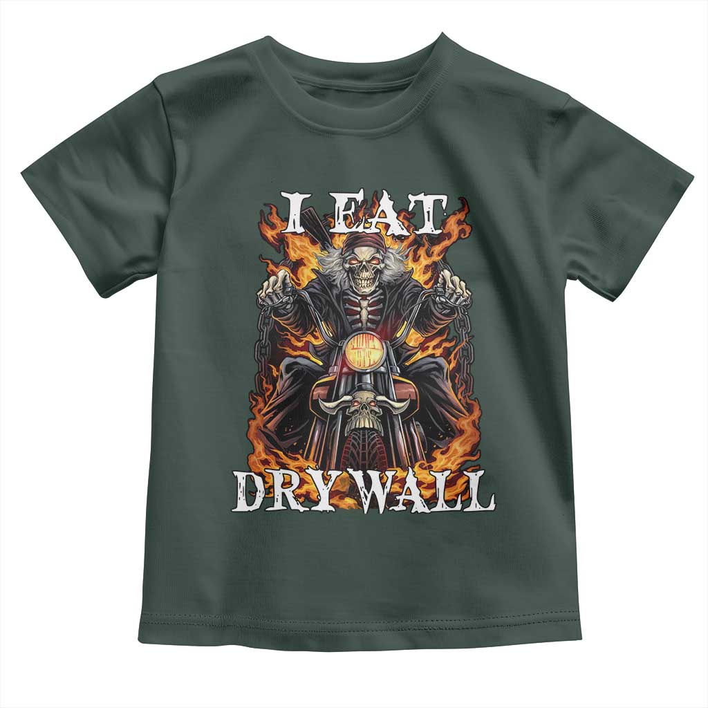 Funny Cringe Hard Skeleton Meme Toddler T Shirt I Eat Drywall