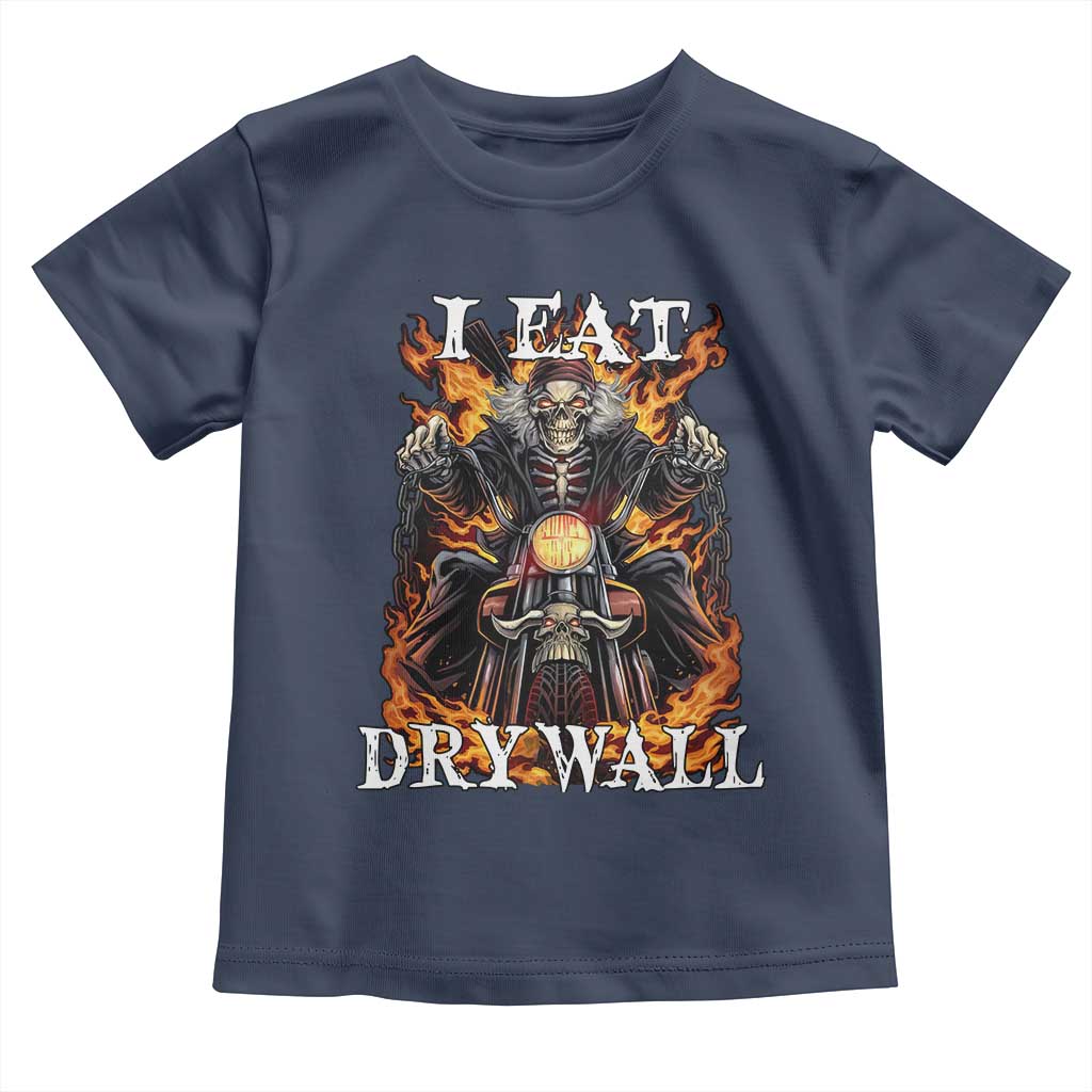Funny Cringe Hard Skeleton Meme Toddler T Shirt I Eat Drywall