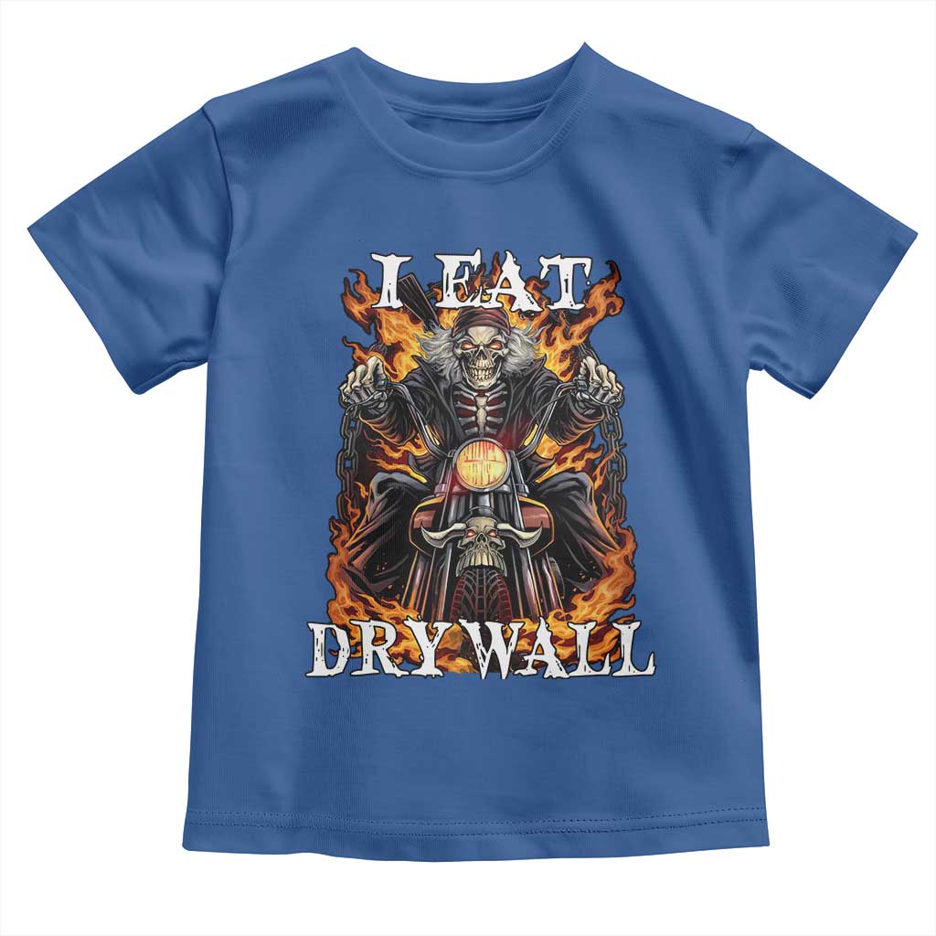 Funny Cringe Hard Skeleton Meme Toddler T Shirt I Eat Drywall
