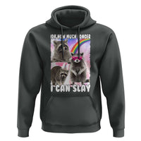 Funny Raccoon Meme Hoodie Idk How Much Longer I Can Slay