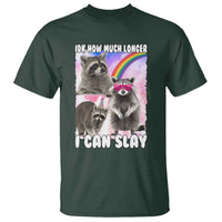 Funny Raccoon Meme T Shirt Idk How Much Longer I Can Slay - Wonder Print Shop