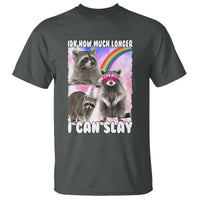 Funny Raccoon Meme T Shirt Idk How Much Longer I Can Slay - Wonder Print Shop