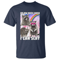 Funny Raccoon Meme T Shirt Idk How Much Longer I Can Slay - Wonder Print Shop