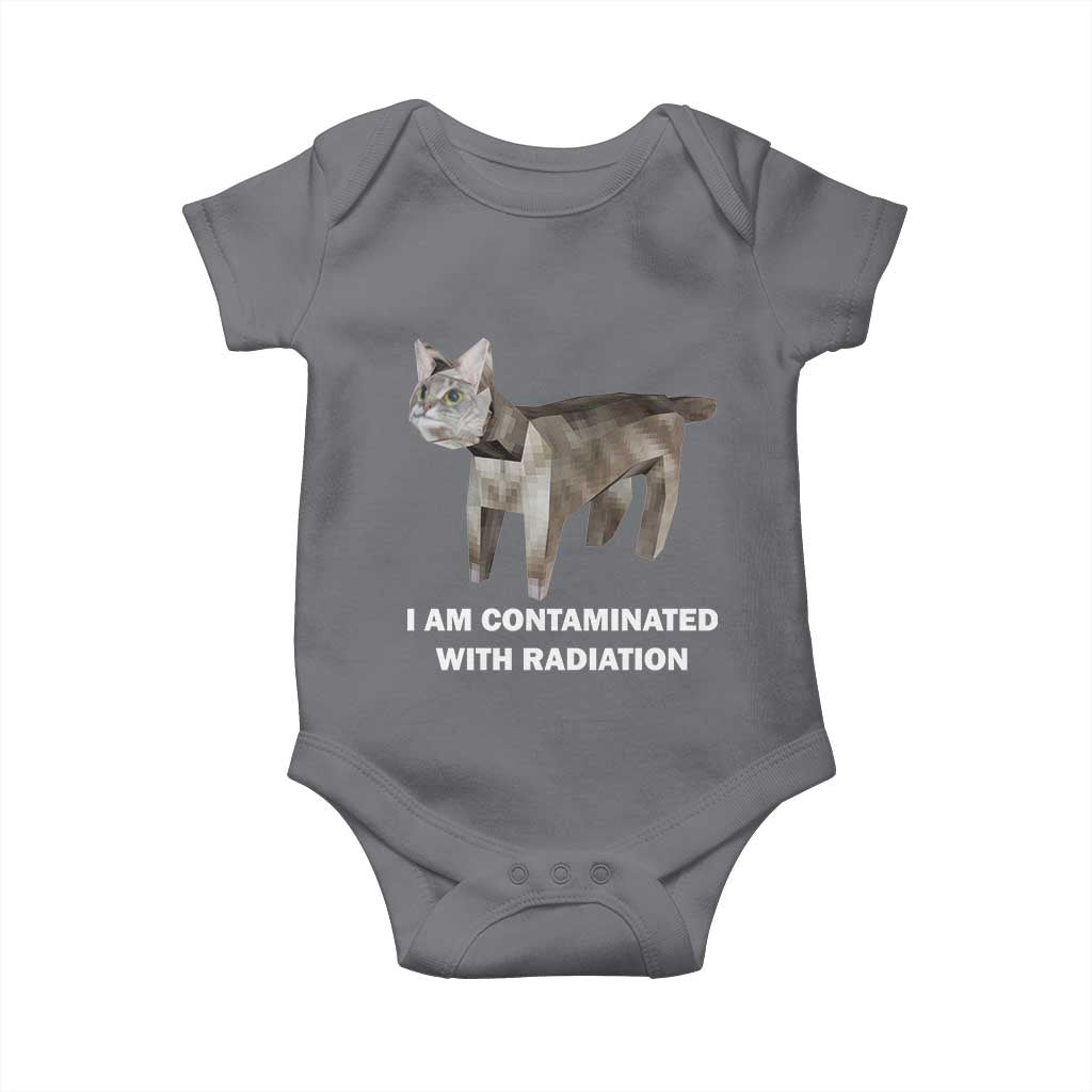 Funny Cat Meme Baby Onesie I Am Contaminated With Radiation Humorous Oddly Specific