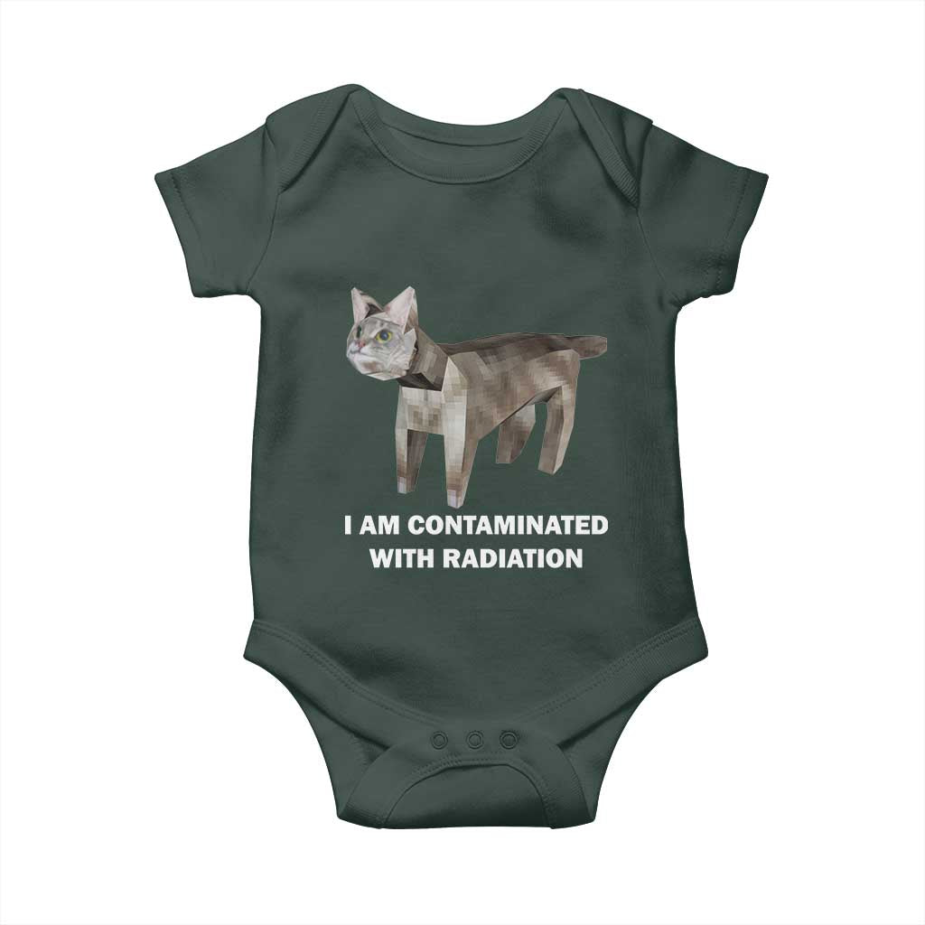 Funny Cat Meme Baby Onesie I Am Contaminated With Radiation Humorous Oddly Specific