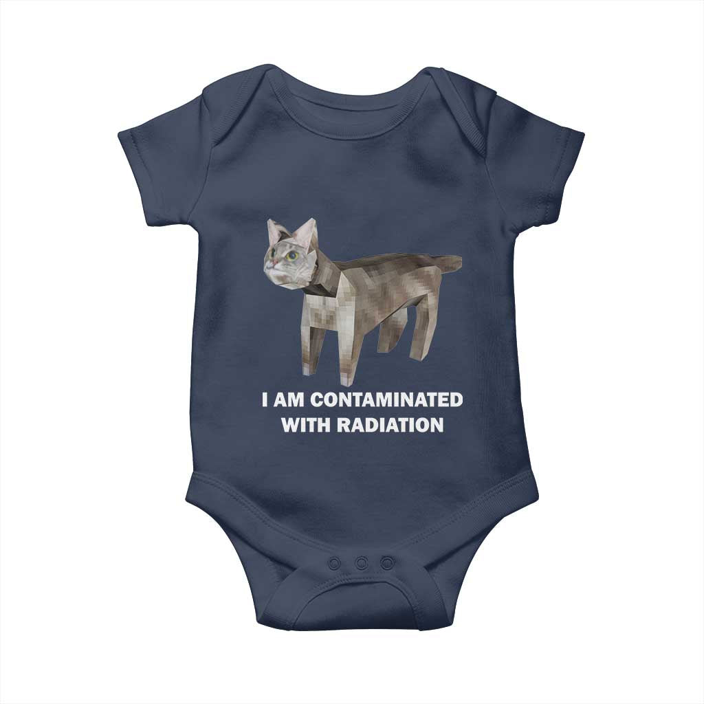 Funny Cat Meme Baby Onesie I Am Contaminated With Radiation Humorous Oddly Specific