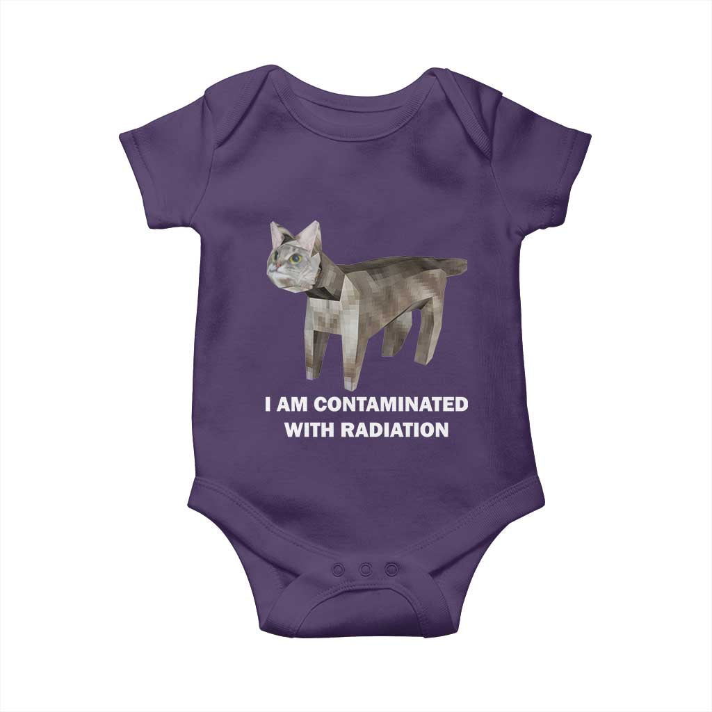 Funny Cat Meme Baby Onesie I Am Contaminated With Radiation Humorous Oddly Specific