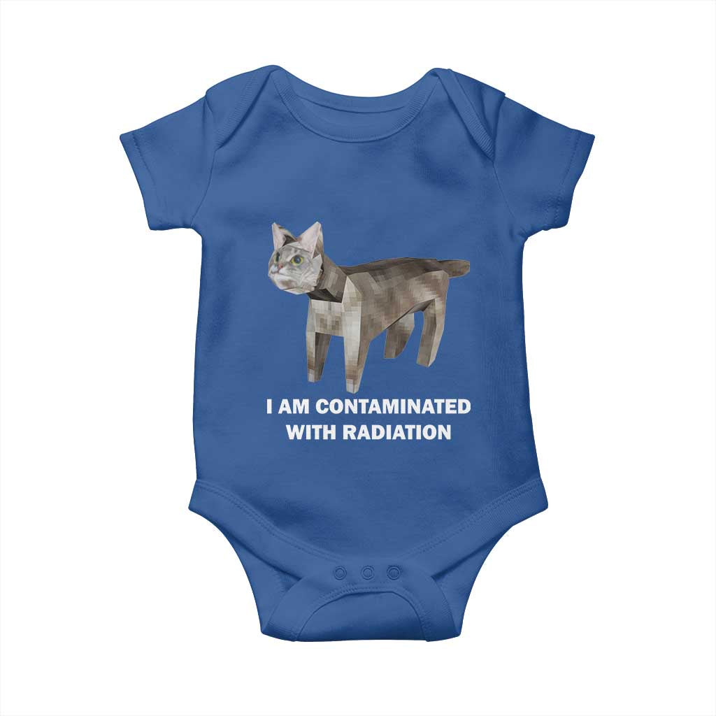 Funny Cat Meme Baby Onesie I Am Contaminated With Radiation Humorous Oddly Specific
