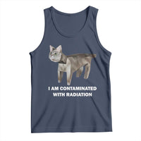 Funny Cat Meme Tank Top I Am Contaminated With Radiation Humorous Oddly Specific