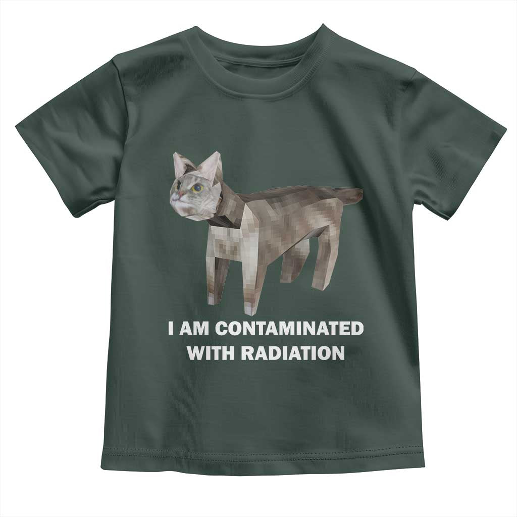 Funny Cat Meme Toddler T Shirt I Am Contaminated With Radiation Humorous Oddly Specific