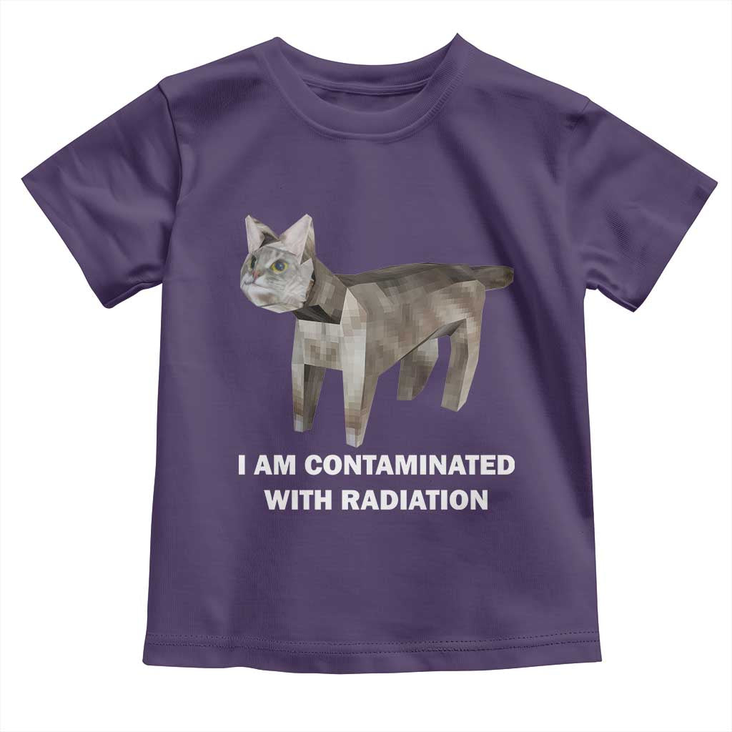 Funny Cat Meme Toddler T Shirt I Am Contaminated With Radiation Humorous Oddly Specific