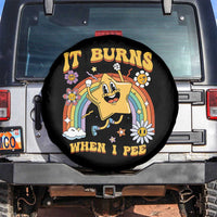 Funny Saying Spare Tire Cover It Burns When I Pee Sarcastic Ironic Meme Nostalgia