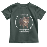 Funny Silly Cat Meme Toddler T Shirt I Wake Up I Engage In Tomfoolery