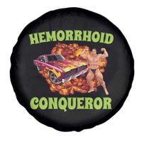 Hemorrhoid Conqueror Spare Tire Cover Funny Oddly Specific Dank Meme Absurd Muscle Car