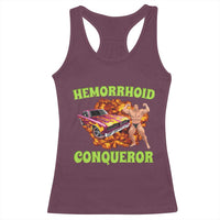 Hemorrhoid Conqueror Racerback Tank Top Funny Oddly Specific Dank Meme Absurd Muscle Car