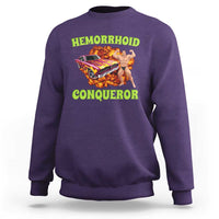 Hemorrhoid Conqueror Sweatshirt Funny Oddly Specific Dank Meme Absurd Muscle Car