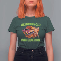 Hemorrhoid Conqueror T Shirt For Women Funny Oddly Specific Dank Meme Absurd Muscle Car