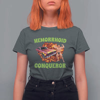 Hemorrhoid Conqueror T Shirt For Women Funny Oddly Specific Dank Meme Absurd Muscle Car