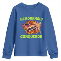 Hemorrhoid Conqueror Youth Sweatshirt Funny Oddly Specific Dank Meme Absurd Muscle Car