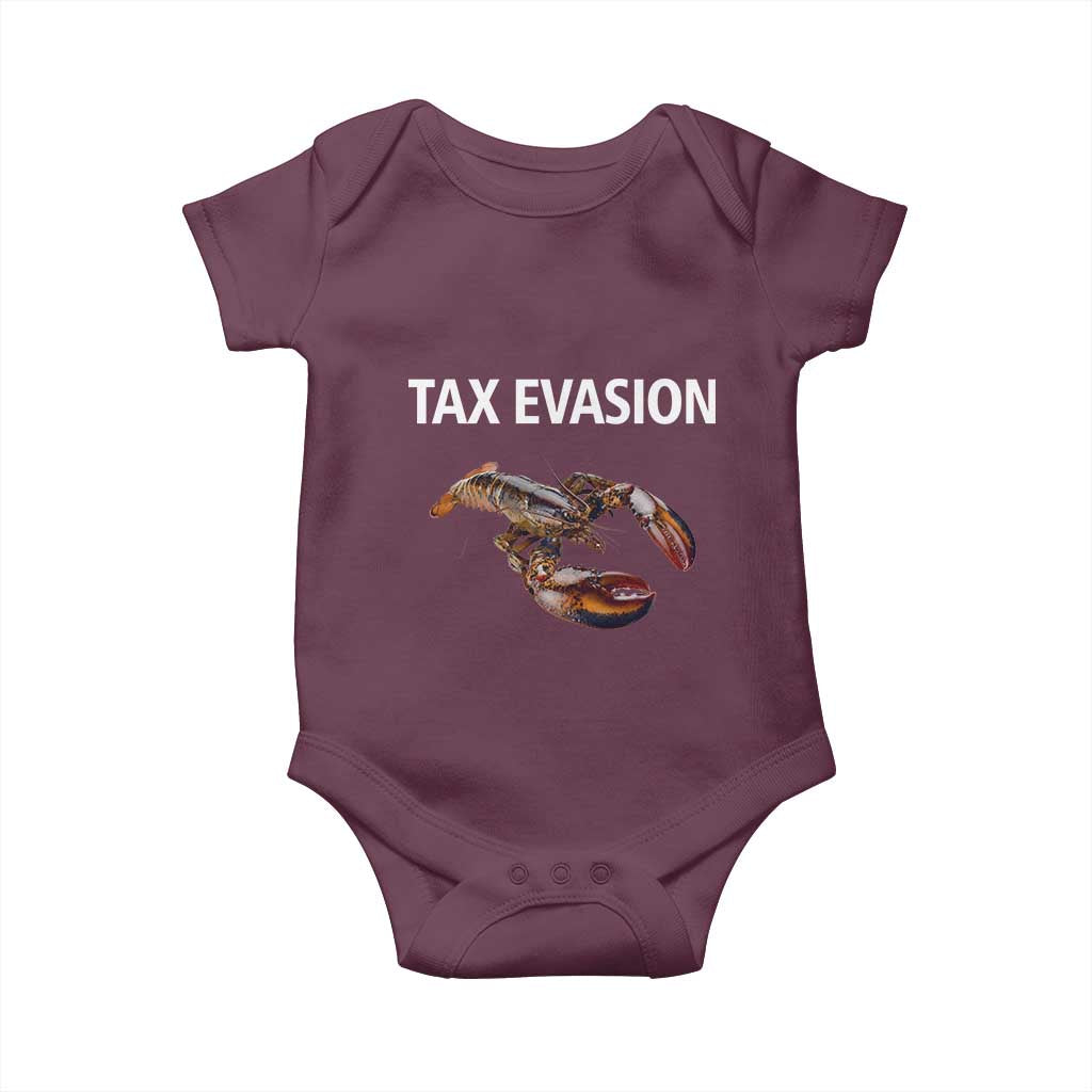 Funny Tax Evasion Lobster Baby Onesie Sarcasm Oddly Specific Meme