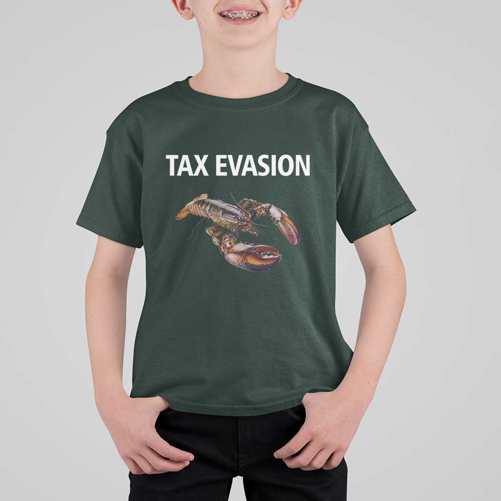 Funny Tax Evasion Lobster T Shirt For Kid Sarcasm Oddly Specific Meme - Wonder Print Shop