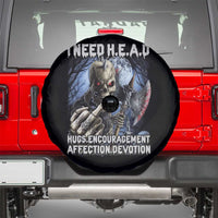 Funny Cringe Hard Skeleton Meme Spare Tire Cover I Need HEAD Hugs Encouragement Affection Devotion Middle Finger Edgy Hard Cringe