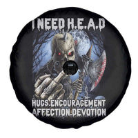 Funny Cringe Hard Skeleton Meme Spare Tire Cover I Need HEAD Hugs Encouragement Affection Devotion Middle Finger Edgy Hard Cringe